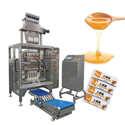 China Máquina de embalagem automática de sacos de 4 lados para molho de tomate à venda