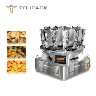 China 120bag/Min High Accuracy Multihead Weigher Packing Machine For Cheese And Onion Hoops for sale