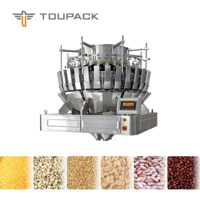 Cina Macchina automatica d'imballaggio del pesatore del nastro trasportatore della Multi-testa del cereale della soia dei grani in vendita