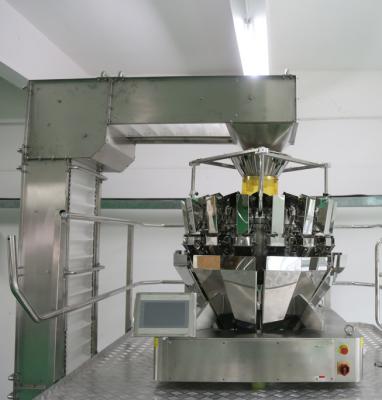 China 1.6 L 120 Times  10 Heads Multihead Weigher Packing Machine 10 '' HMI for sale
