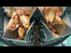 pickled food sticky Chicken wings and chicken steak Screw Multihead Weigher