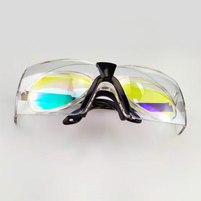 China Prevenga las gafas de seguridad de laser de la capa doble 1064nm de la escoria del polvo en venta