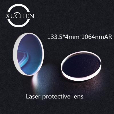 China 133.5*4mm 1064nmAR Optical Glass Laser Machine Lens Quartz for sale