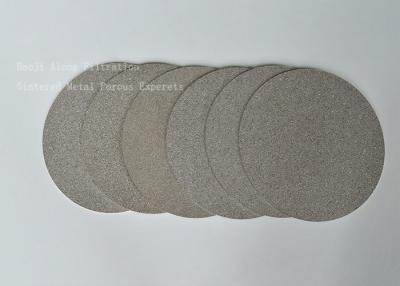 China Filtro poroso sinterizado, disco poroso micro sinterizado/placa del filtro del metal en venta