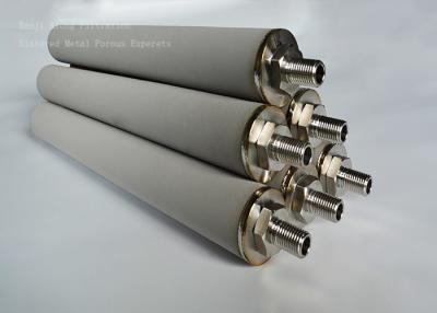 China Elementos filtrantes sinterizados sinterizados metal poroso del metal de los filtros de forma de vela del micrón en venta