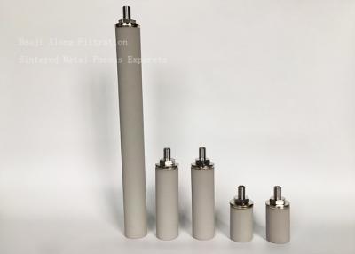 China Excelente rendimiento de filtración cilindro de filtro de titanio sinterizado 0,5 - 100 microporos en venta