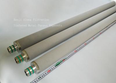 China 40'' length Sintered Porous Filter Cartridges For Remove Yeast for sale