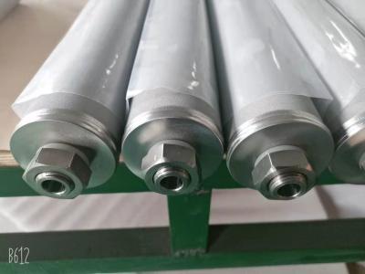 China Ozone Aeration Sintered Porous Titanium Filter Cartirdge Micro Bubble Diffusers for sale