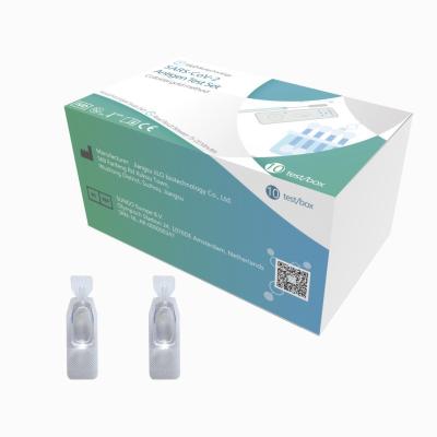China 10 Test/Box Antigen Test Kit Nasal SARS-CoV-2 15 Min for sale