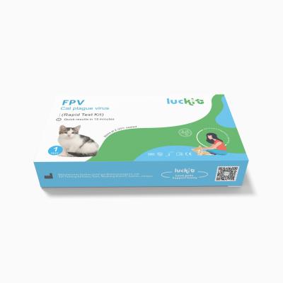 China Luckit Feline Plaguevirus FPV PET CAT Test Kit Fast Reaction Rapid Factory Price Easy Operation Class I for sale