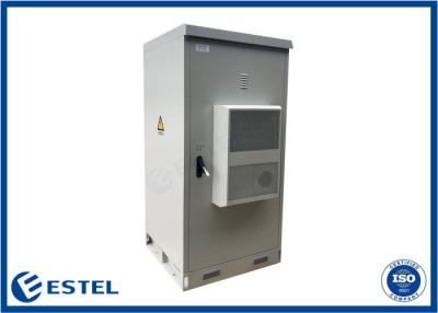 China Anti Corrosion 40U IP55 Outdoor Telecom Cabinet With AC Front Door Maintenance for sale
