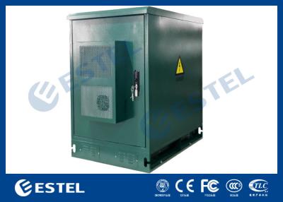 China Telecom Cabinet With Air Conditioner With 500W Air Conditioner and Fan 19 Rack Outdoor Telecom Cabinet Green Color​ zu verkaufen