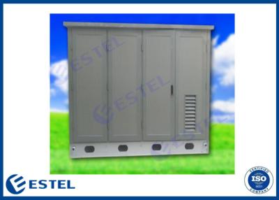 China 42U 4 Compartment Weatherproof Telecom Enclosure With Fans for sale