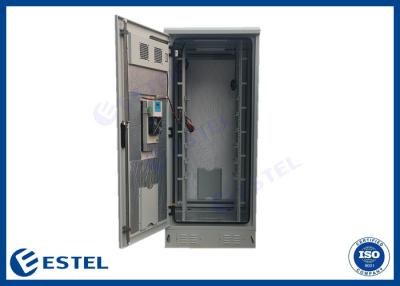 China Galvanized Steel Outdoor Telecom Enclosure 19 Inch Double Door Communication Rack for sale