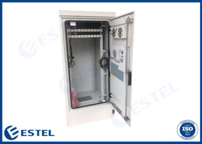 China 19 inch Rail IP65 Outdoor Telecom Cabinets With Air Conditioner And Fans for sale
