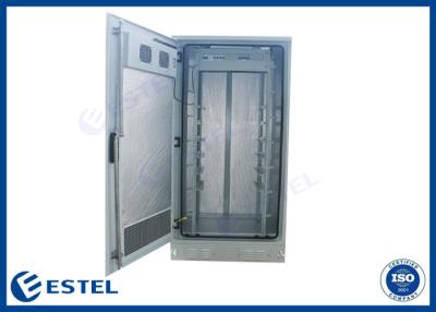 China 1500W 32U Weatherproof Outdoor Telecom Cabinet Galvanized Floor Mount for sale