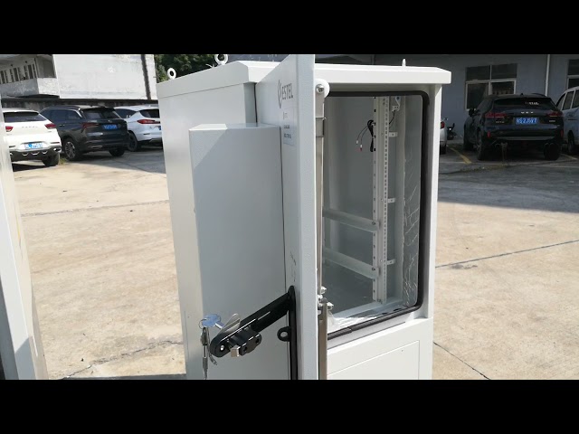 16U One Front Door IP55 500W Air Conditioner Two 220V Fans Outdoor Telecom Enclosure