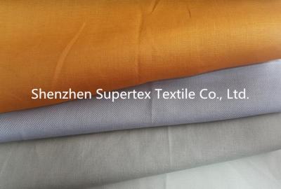 中国 綿は染まる固体のポプリンのラミーのリネン生地/あや織りを織り交ぜます 販売のため