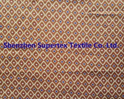 Chine Tissu de satin de coton avec la copie royale kaki de Digital pour les chemisiers de la chemise des hommes à vendre