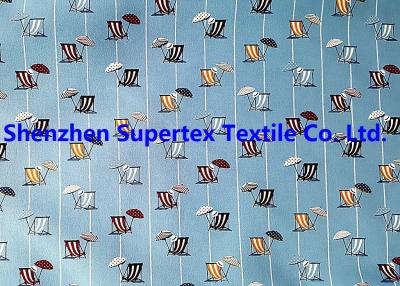 China Twill Peach Paper Print Beachwear Fabric For Garment 240T 118GSM for sale