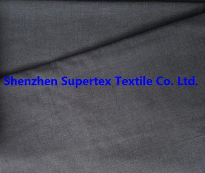 China Cotton Chambray Oxford Shirt Yarn Dyed Fabric Navy Color 32S 125GSM for sale