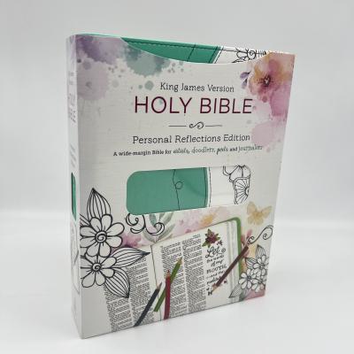 China A5 Customized Custom Bible Printing 1C 2C Inside Color Holy Bible Book Printing for sale