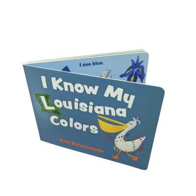 China Eu sei as minhas cores da Louisiana Livro de tabuleiro para crianças à venda