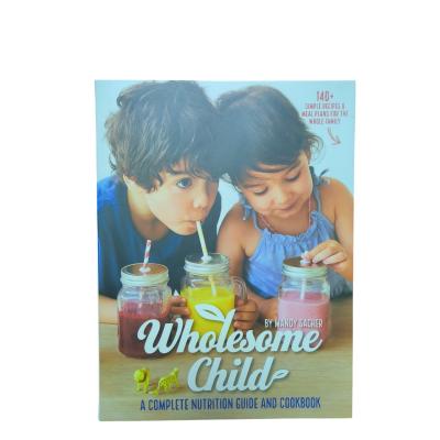 China Wholesome Child Matte Hardcover Cooking Book Printing Custom Smyth Sewn Binding With Paper Cover for sale