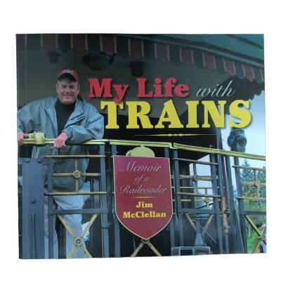 China Gepersonaliseerde hardcover kunstboek afdrukken CMYK Offset Print My Life With Trains Cover Fotodrukdiensten Te koop