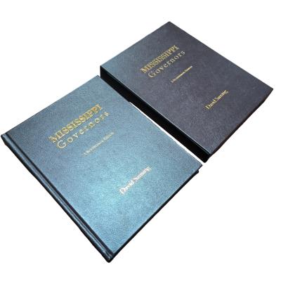 China Mississippi Governors | PU Hardcover Catalogue Book with PU Case for Collection and Aesthetic Admiration en venta