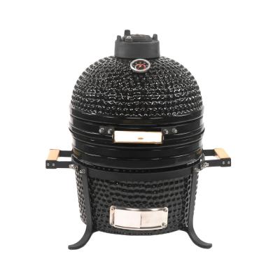China 24 Inch Ceramic Barbecue Wheels Grill 200-700°F-Temperature-Range Te koop