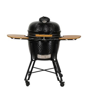 China Manual Charcoal Kamado Barbecue Grill 24 Inch Stainless Steel Te koop