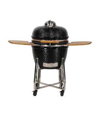 China Cast Iron 24 Inch Charcoal Kamado Grill With Temperature Range Of 200-700°F Te koop
