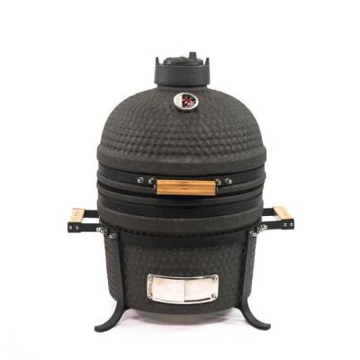 China Garden Middle Charclal Dark Grey 15 Inch Kamado Grill for sale