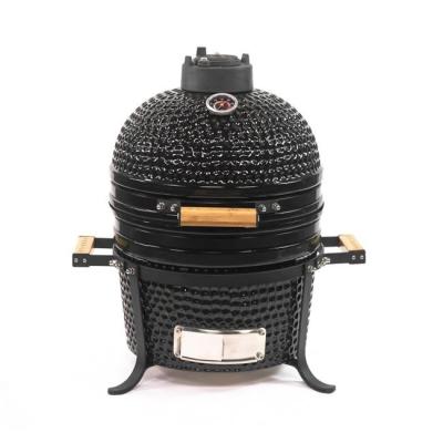 China Kitchenware Charcoal BBQ Black 15 Inch Kamado Grill for sale