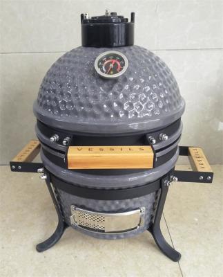 China Kleiner keramischer Grill des Küchengeschirr-dunkelgrauer 12,5 Zoll-31.8cm zu verkaufen