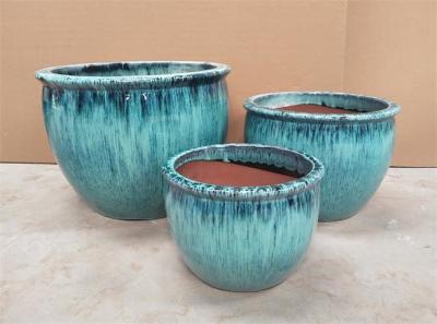 China Potes de cerámica redondos de la planta al aire libre en venta