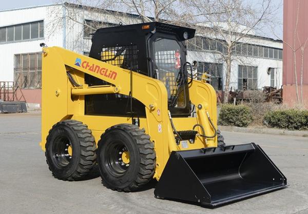 Quality Changlin Yellow Skid Loader Excavator 255F 0.4M3 Operating Weight 2400 Kg for sale