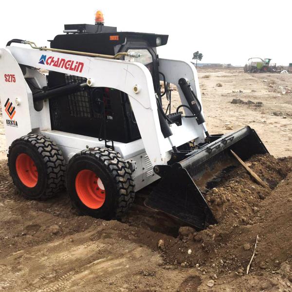 Quality 275F 55KW 0.7 Ton Compact Skid Steer Loader 0.53M3 With Power Transmission for sale