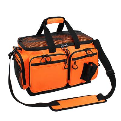 China ISO9001 Fishing Tackle Bags Water Resistant Fishing Gear Bag With Tackle Box for sale