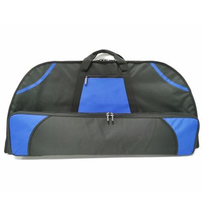 China Thick Foam Padded Compound Bow Case Blue With Arrow Box For Hunting for sale