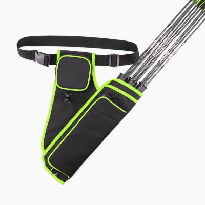 China Lightweight Archery Hip Quivers Polyester With Accessories Pocket And Belt for sale