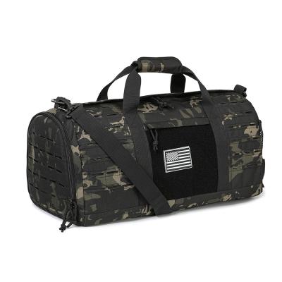 China Large  Military Tactical Bag Custom Camo Black Tactical Duffle Bag for sale