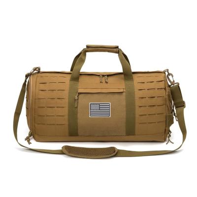 China Tan Color Durable Duffel Bag 40L Sport Gym Bag With Anti Slip Mat for sale