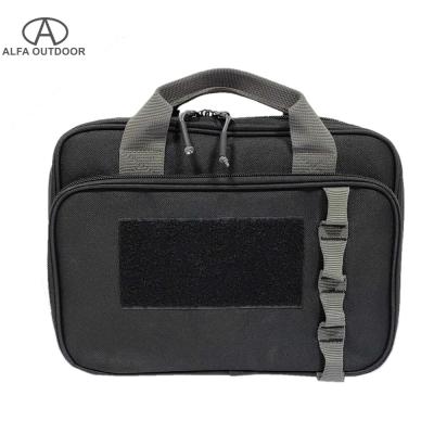 China Alfa Tactical Double Handgun Bag For Storage Pistol Ammo Firearm Accessories for sale
