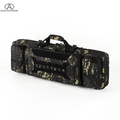 China Alfa Camo Tactical Rifle Gun Bag With Backpack Strap For Outdoor Use for sale