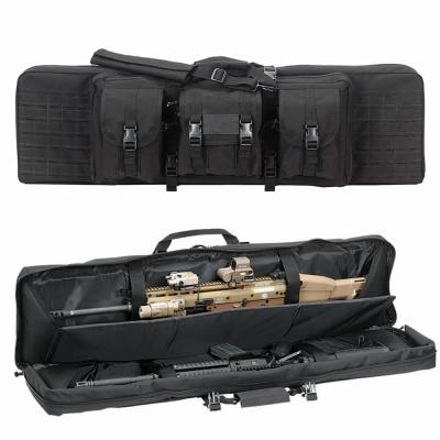China Tactical Gun Bag-Double Rifle Case With Padded Pockets & Thick Padding for sale