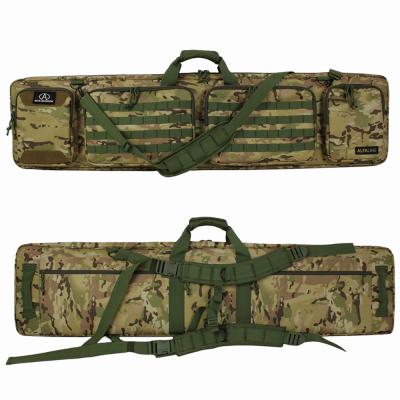 China ALFA OEM American Classic Tactical Double Long Gun Bag Pistol Transport Case W/Backpack Riem, sluitbaar compartiment Te koop