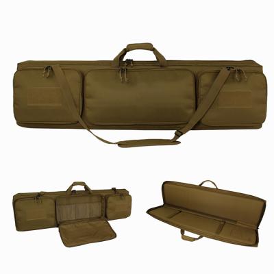 China ALFA Tan Color Tactical Gun Bag Custom Tactical Rifle Case with 3 Extra Porkets for Range Shooting and Outdoor Hunting for sale