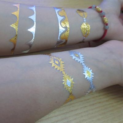 China Joyería de plata del tatuaje del cuerpo del oro/los tatuajes temporales de los niños en venta